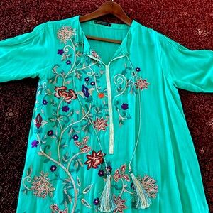 Green Limelight Kameez- Pakistani Suit